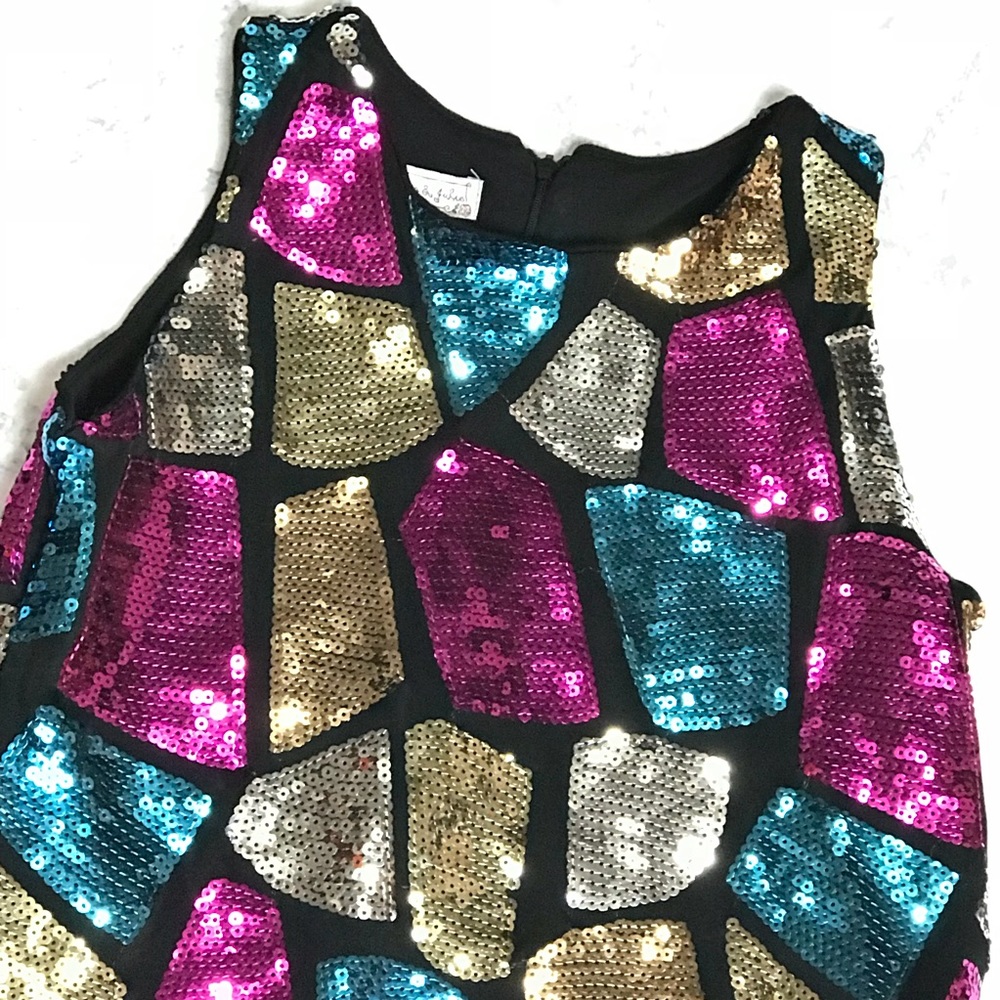 Pippa & Julie Multi-color Sequined Sheath Dress - Picture 1 of 6
